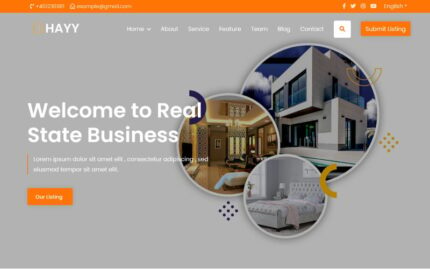 Hayy - Template Halaman Arahan HTML5 Real Estate