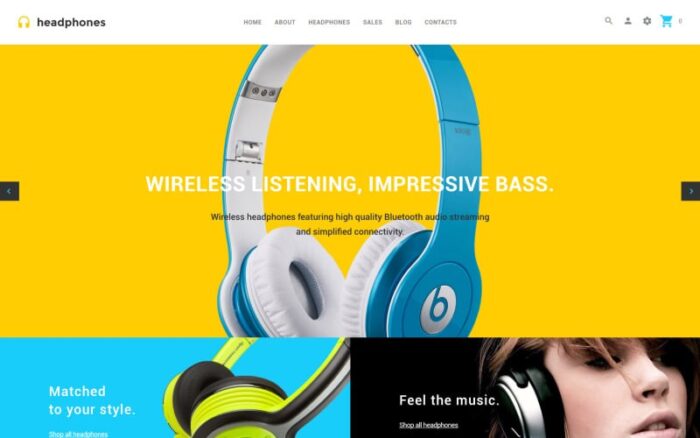 Template OpenCart Headphone