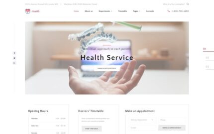 Health - Clinic Multipage HTML5 Website Template