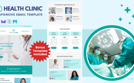 Health Clinic – Responsive Email Template