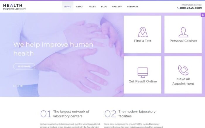 Template Joomla Laboratorium Diagnostik Kesehatan