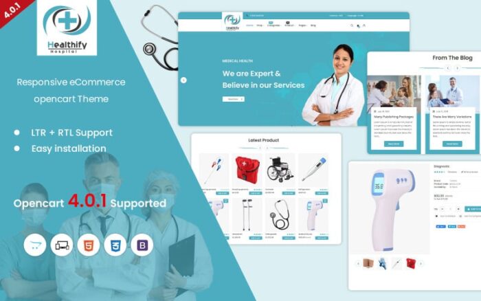 Template OpenCart Responsif Healthify 4.0