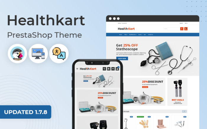 Healthkart – Tema PrestaShop Responsif Serbaguna