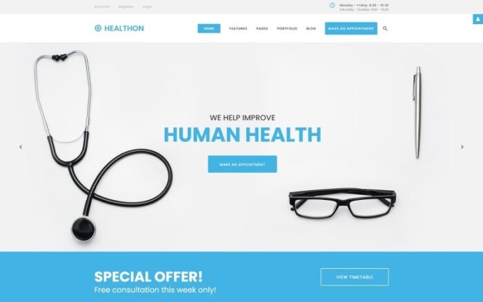 Healthon - Template Joomla Bersih Rumah Sakit