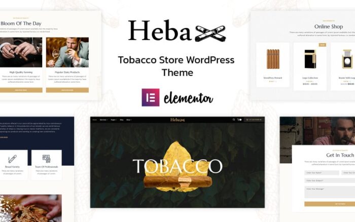 Heba - Tema WordPress Tembakau dan Cerutu