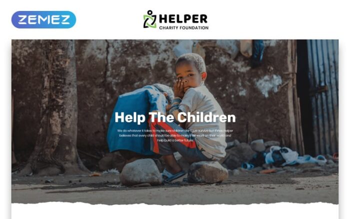 Helper - Template Situs Web HTML5 Bootstrap Klasik Multihalaman Yayasan Amal