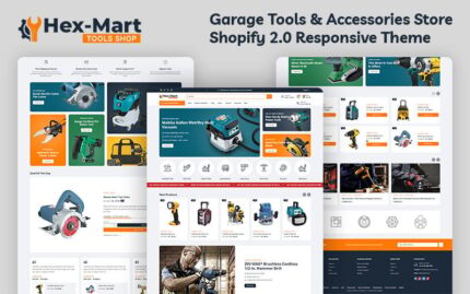 Hexmart - Construction Tools & Equipment Store Multipurpose Shopify 2.0 Responsive Theme