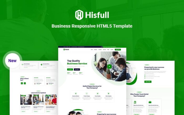 Hisfull - Template Situs Web HTML Responsif Bisnis