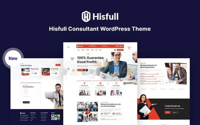 Hisfull - Tema WordPress Responsif Konsultan