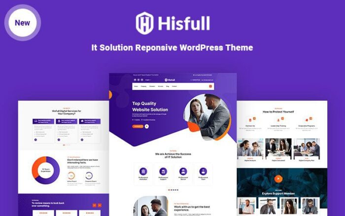 Hisfull - Tema WordPress Responsif Solusi dan Layanan TI