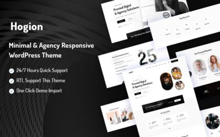 Hogion  Minimal & Agency Responsive WordPress Theme