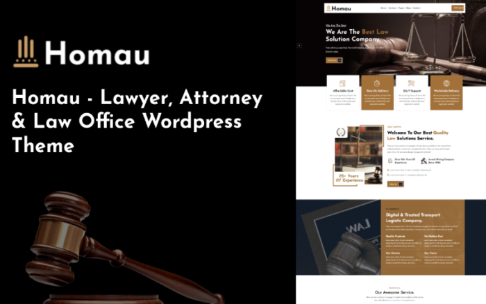 Homau - Tema WordPress Pengacara, Jaksa & Kantor Hukum