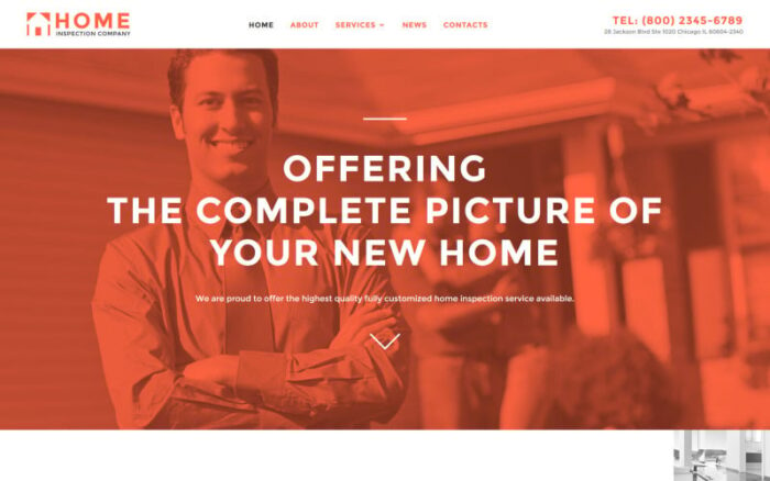 Template Situs Web Responsif Pemeriksa Rumah