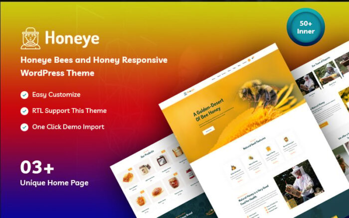 Honeye - Tema WordPress Responsif Lebah dan Madu