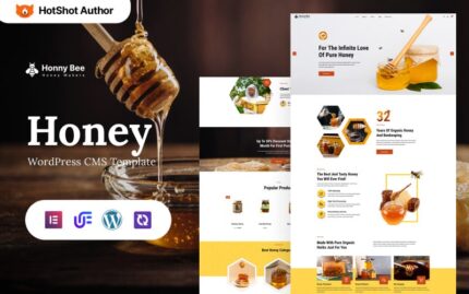 Honnybee - Honey Store And Honey Farm WordPress Elementor Theme