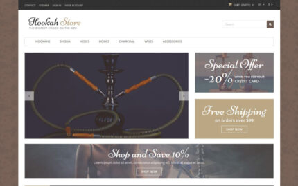 Tema PrestaShop Toko Hookah