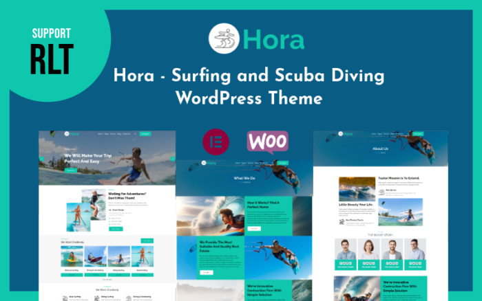 Hora - Tema WordPress Selancar dan Selam.