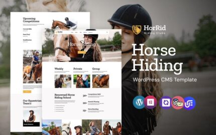 HorRid -  Horse Riding and Club WordPress Elementor Theme