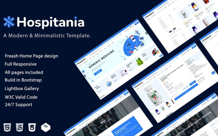 Hospitania - React Redux NextJS Pharmacy & Drug and Medical Store eCommerce Template