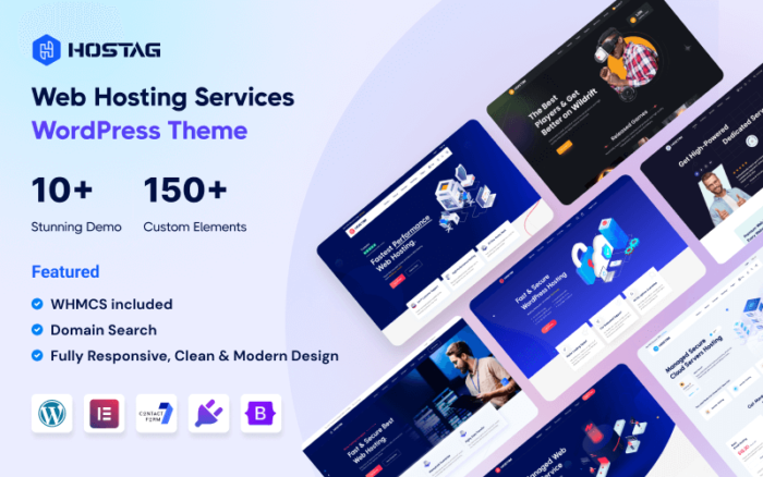 Hostag - Tema WordPress Web Hosting dengan Template WHMCS