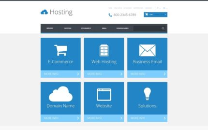 Template OpenCart Responsif Hosting