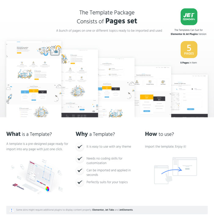 Hostirom - Hosting - Jet Elementor Kit - Fitur Gambar 1