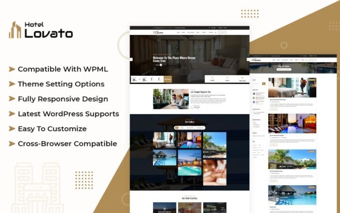 Hotel Lovato - Tema WordPress Pemesanan Hotel dan Resor