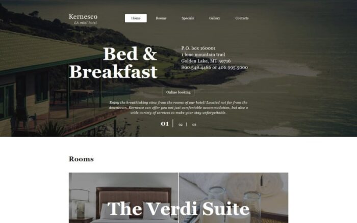 Template Situs Web Pemesanan Hotel & Kamar