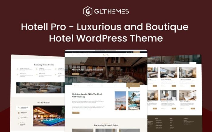 Hotell Pro - Tema WordPress Hotel Mewah dan Butik