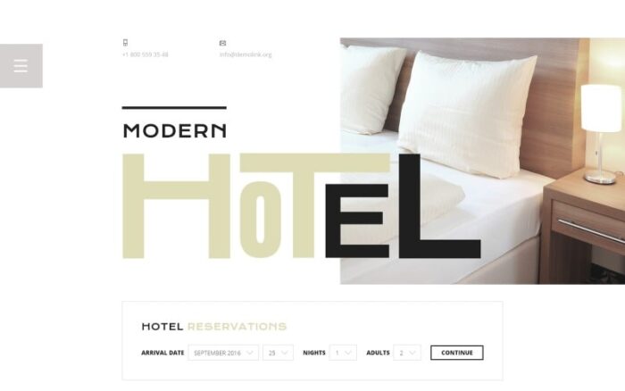 Template Situs Web Responsif Hotel