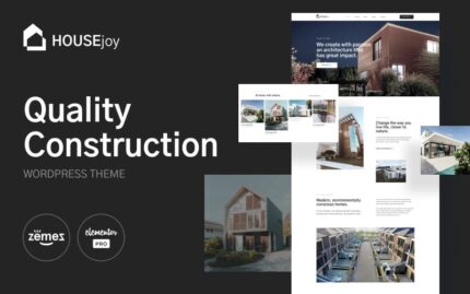 HouseJoy - Building Construction Template - Elementor Kit