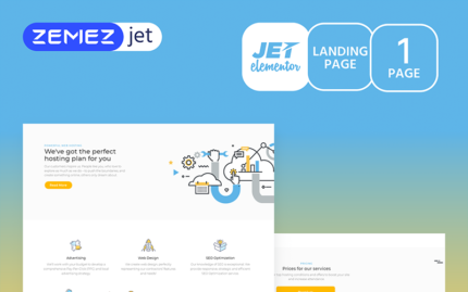 Hoztan - Template Hosting Jet Elementor