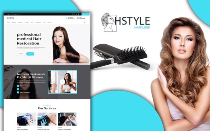 Template HTML5 Halaman Arahan Salon Kecantikan Hstyle