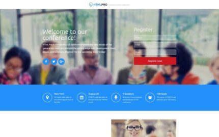 HTML PRO - IT Company Clean HTML Landing Page Template