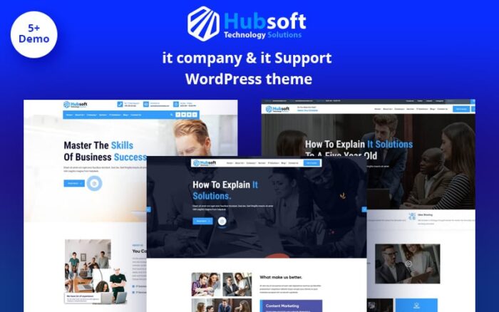 Hubsoft - Solusi TI & Dukungan TI Tema WordPress Elementor