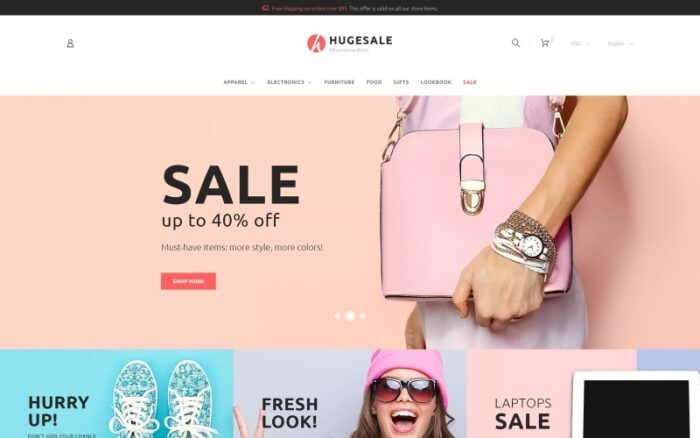 Tema PrestaShop Hugesale