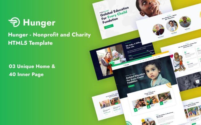 Hunger - Template Situs Web Responsif untuk Lembaga Nirlaba dan Amal