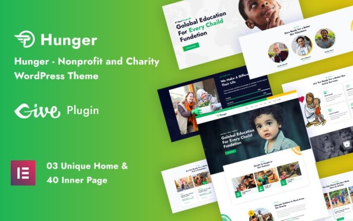 Hunger - Tema WordPress Responsif untuk Lembaga Nirlaba dan Amal