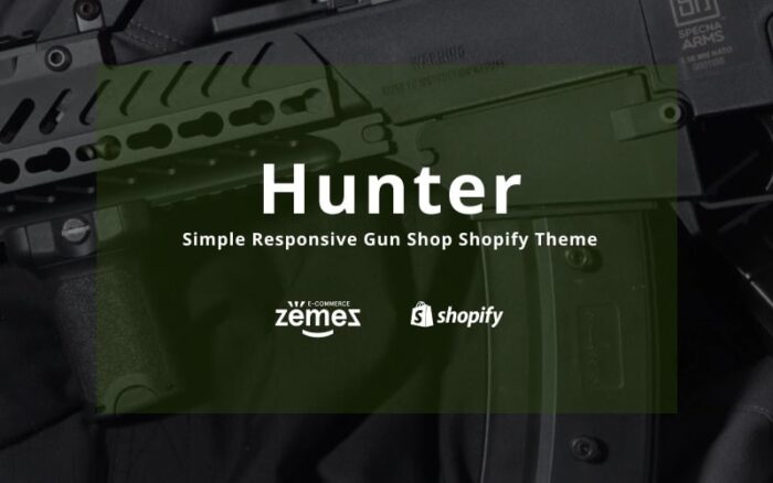 Hunter - Tema Shopify Toko Senjata Responsif Sederhana