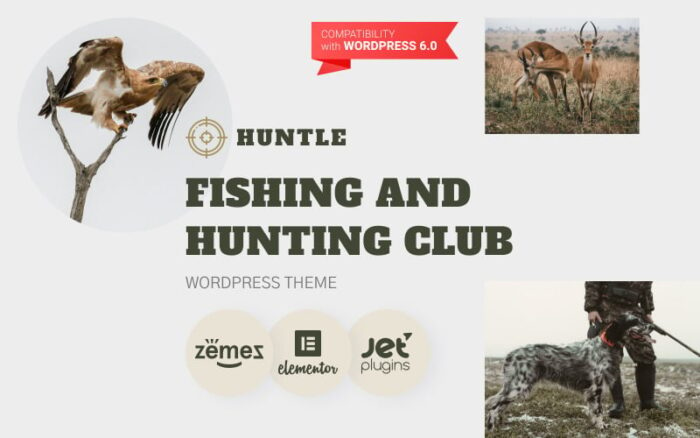 Huntle - Tema WordPress Klub Memancing dan Berburu