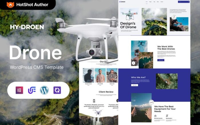 Hydroen - Tema WordPress Elementor untuk Startup Drone dan Copter