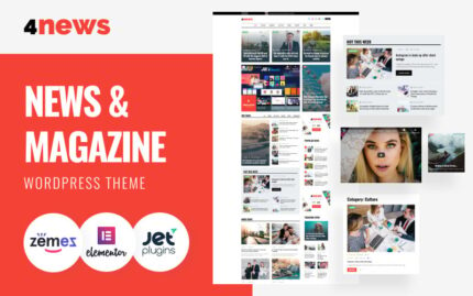 4News - Tema WordPress Elementor Berita & Majalah