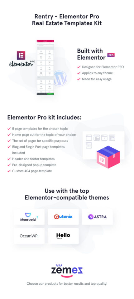 Rentry - Kit Template Real Estat Elementor Pro - Fitur Gambar 1