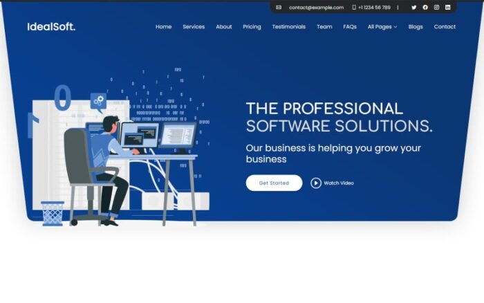 IdealSoft - Template Situs Web Desain Perangkat Lunak & Solusi TI