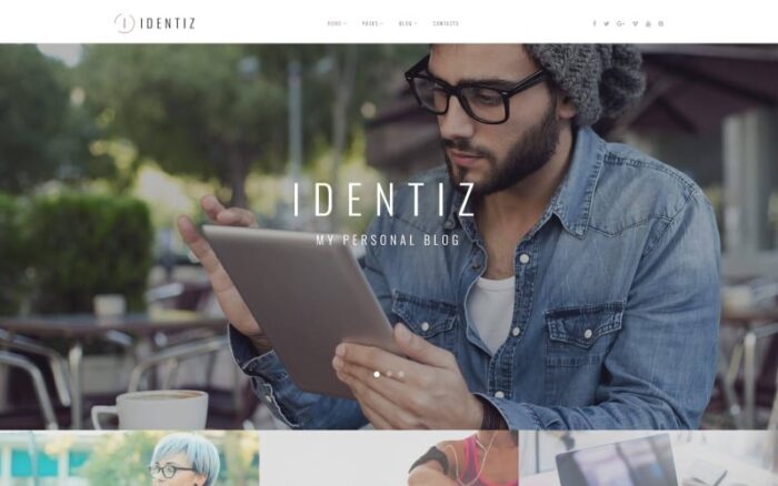 Identiz - Tema WordPress Blog Pribadi