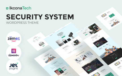 Ikcon Tech - Tema WordPress Sistem Keamanan