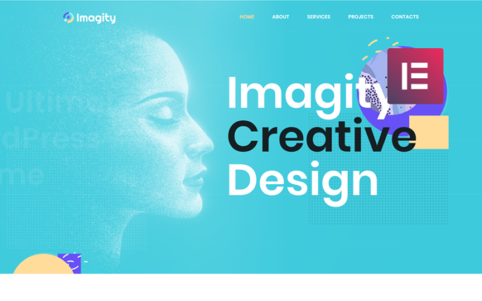 Imagity - Tema WordPress Elementor Minimalis Kreatif