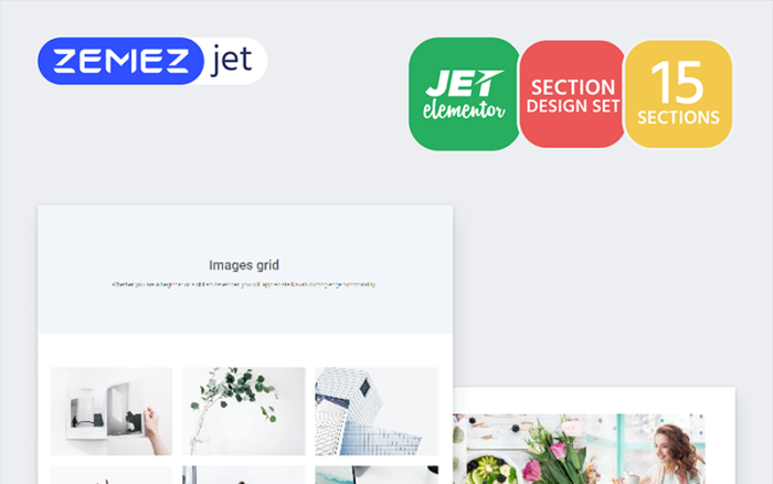 Imagus - Gambar-Grid Jet Sections Elementor Template