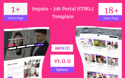 Impato- Job Portal Html5 Teamplate Website Template