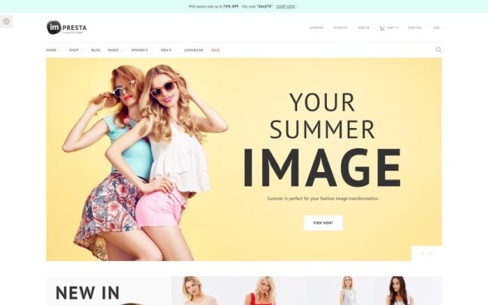 Impresta - Tema PrestaShop Fashion